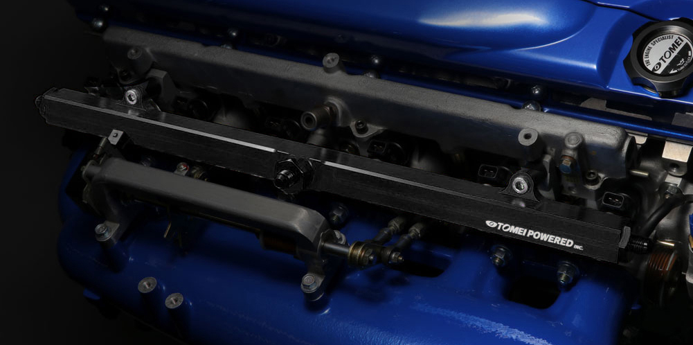 TOMEI RB26DETT Fuel Delivery Pipe (Black)fitted