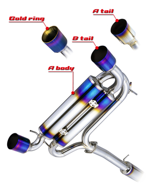 Powerhouse Amuse Exhaust Tip Muffler Burn