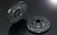 Greenline Motorsports - SARD  BLACK Ram Slit Disc ROTOR and Brake Pad Set